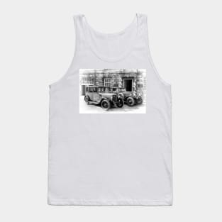 Austin Six and Invicta Cars - black and white Tank Top